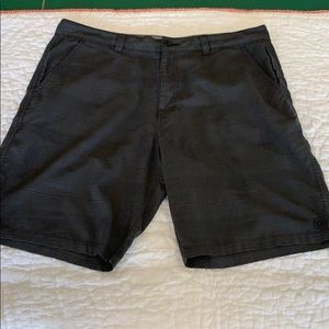 Hang Ten Black Plaid Hybrid Shorts